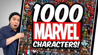 Drawing 1000 MARVEL CHARACTERS!  200+ HOURS OF WORK!