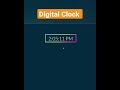 Digital Clock Using JavaScript #shorts #javascript