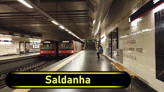 Metro Station Saldanha - Lisbon 🇵🇹 - Walkthrough 🚶
