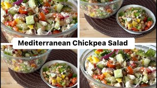 Mediterranean Chickpea Salad Recipe | vegan Chickpea Salad!