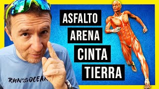 Es MEJOR CORRER en ASFALTO, TIERRA, ARENA ó CINTA ? 🏃 SORPRESA ! 💥