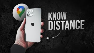 How to Know Distance in Google Map iPhone (tutorial)