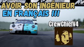 Comment avoir son INGÉNIEUR en Français ? Tu peux lui parler 😱😱(CrewChiefV4)