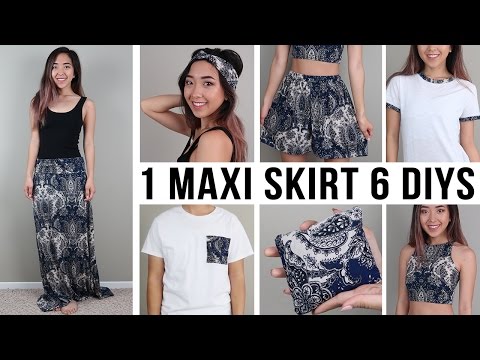 1 MAXI SKIRT 6 DIYS | Sewing Projects 1 MAXI SKIRT 6 DIYS | Sewing Projects