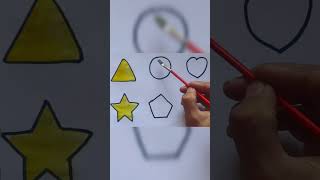 Learn shapes, Painting and Colouring for Kids & Toddlers | Draw, Paint and Learn #kids