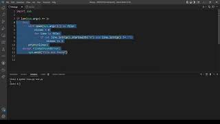 Lines of Code -Problem Set 6 (CS50's Introduction to Programming with Python)