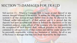 The Companies Act, 2013 - Section 75