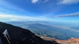 富士山🗻山頂を一周☀️快晴の日の絶景お鉢巡りフル動画4K Walking around the crater rim at the summit of Mt. Fuji on a clear day