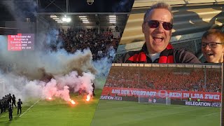 Wehen Wiesbaden - Arminia Bielefeld / Relegation Vlog / 4:0 alle Tore / Pyro / Spielabbruch 02.06.23