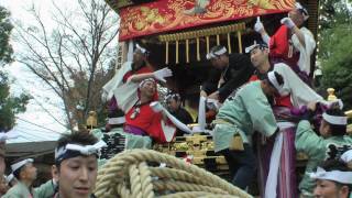 秩父夜祭2015　宵宮　本町の屋台囃子手登場　埼玉県秩父市　00035