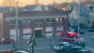 Gloucester Fire Dept. Rescue 2 Responding