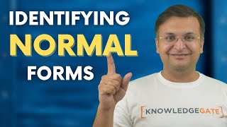 4.13 How to Identify Normal Form Practice Question Part-1