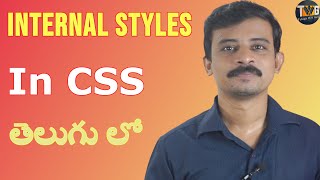 CSS TUTORIAL IN TELUGU - Part 3 | internal style sheets | Telugu Web Guru