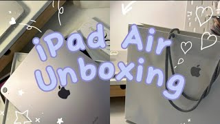 İPad Air 2024 m2 13” and Apple Pencil Pro unboxing 🤍UNI student 🧸🎀