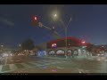 nighttime cruise through downtown fullerton