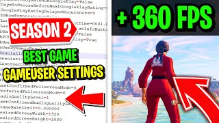 The Best Game User Settings in Season 2! 🚀(Reduce Input Delay + FPS BOOST!)