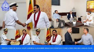 Indian Chief of Naval Staff Admiral Karambir Singh successfully concludes the Sri Lankan tour