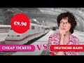 3 DIFFERENCES: 10 EURO VS 49 EURO TICKET | DB Summer Deal 2023 (short distance, ICE only)