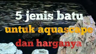 Macam Macam Batu Aquascape Untuk Pemula