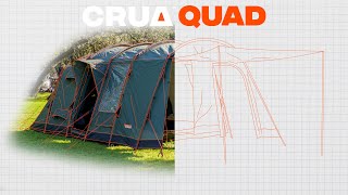 CRUA Quad l The Ultimate 4 Season Tunnel Tent l CRUA