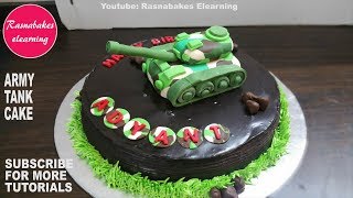 Army tank birthday chocolate cake design ideas decorating tutorial classes video