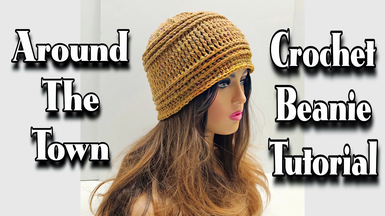 Easy Crochet Beanie Hat Tutorial Youtube