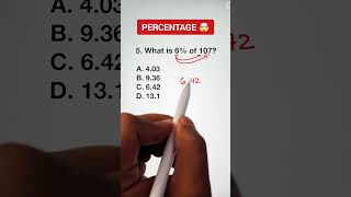 What is 6% of 107? Amazing Percentage Trick! #mathteachergon  #mathtutor #CSEReview #cse2025