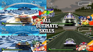 All Ultimate Skills - Bakusou Kyoudai Let's \u0026 Go! Eternal Wings (PS1)