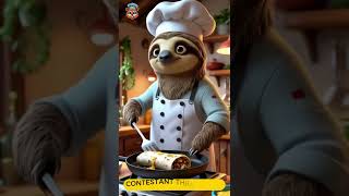 🐾 Raccoon Takes the Crown as Burrito Champion! 🌯🥇 #AnimalChefs #BurritoChallenge