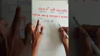 How to Find Area of a Rectangle and Square #shorts #area