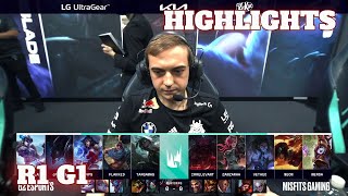 G2 vs MSF - Game 1 Highlights | Round 1 Playoffs S12 LEC Summer 2022 | G2 Esports vs Misfits G1