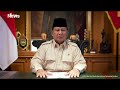 presiden ri prabowo subianto ucapkan selamat hari pers nasional ke 79