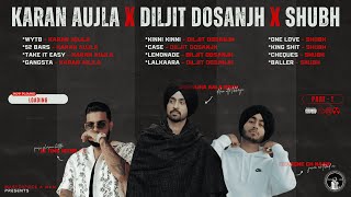 KARAN AUJLA x DILJIT DOSANJH x SHUBH (4K Visualizer) New Punjabi Playlist 2024 | @MasterpieceAMan