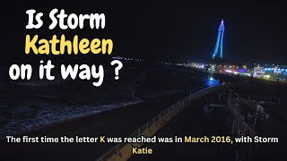 Blackpool Today Vlog | is storm Kathleen coming to Blackpool ? | town walk around