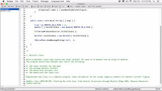 7.1. (Part 3) Rainfall Class - Java