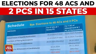 Bypolls In 48 Assembly Constituencies, 2 Parliament Constituencies On November 13 And 20