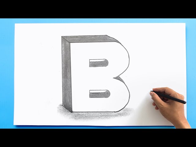 3d Letter Drawing B Videos For Kids