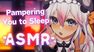 【3DIO ASMR】Cute Girl Pampering You to Sleep ♡ Whispers/Tingles/ゼロ距離囁き/耳マッサージ/耳ふー