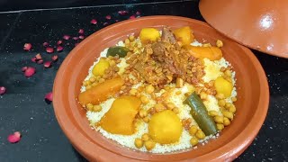 cuisine lila/ الكسكس أو الطعام الوهراني الأصيل بالمرق الحلو و المالح الخاص لمناسباتنا و أفراحنا