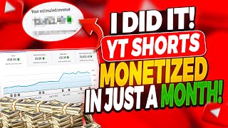 I monetized  Youtube shorts automation channel in just 30 days!! Step by Step explained!!