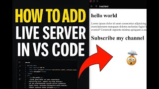 Show Chrome Browser Side By Side In Visual Studio Code 2025 | Auto Refresh In Vs Code in urdu/hindi.