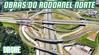 Vídeo quente! Drone nas obras do Rodoanel Norte (Trevo com a Fernão Dias) - São Paulo