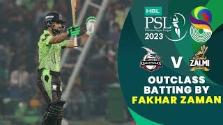 Outclass Batting By Fakhar Zaman | Lahore Qalandars vs Peshawar Zalmi | Match 15 | HBL PSL 8