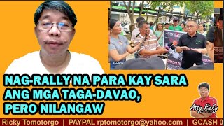 NAG-RALLY NA PARA KAY SARA ANG MGA TAGA-DAVAO, PERO NILANGAW