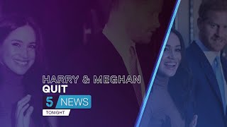 Prince Harry and Meghan Markle have 'hurt' the Queen by stepping back from royal family | 5 News