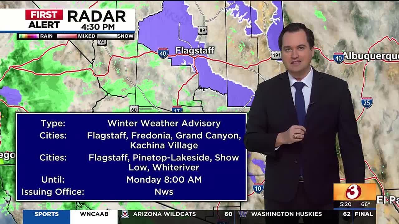 First Alert Weather Days Ahead: Rain In Phoenix-area, Snow In Northern ...