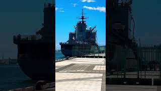 海上自衛隊「補給艦ときわ」の正面からです　2023.8.4