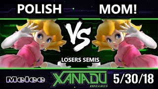 S@X 252 SSBM - Polish (Peach) Vs. MOM! (Sheik) - Smash Melee Losers Semis