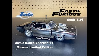 Dom's 1970 Dodge Charger R/T Chrome Limited Edition By Jada | Fast And Furious Diecast Unboxing RARE
