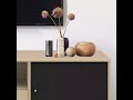 mistral av cabinet 232 oak black fabric design for your life